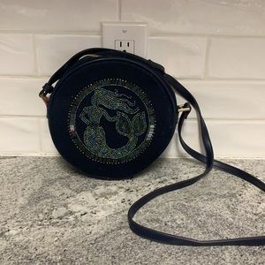 Spartina 449 Mermaid embellished Round crossbody handbag